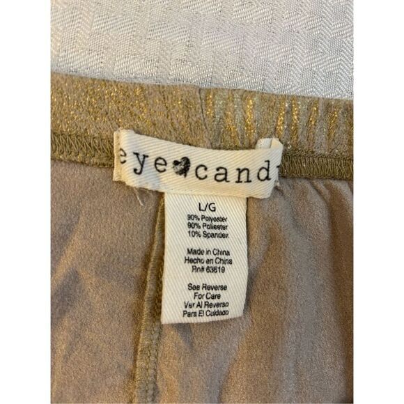 Eye candy leggings shiny nude color large L rn#63619 - Picture 4 of 6